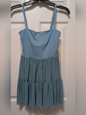 Blogilates Ballerina Active Dress Cameo Blue XS NWT dance athleisure